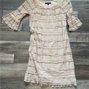 Elegant Cream Lace Dress